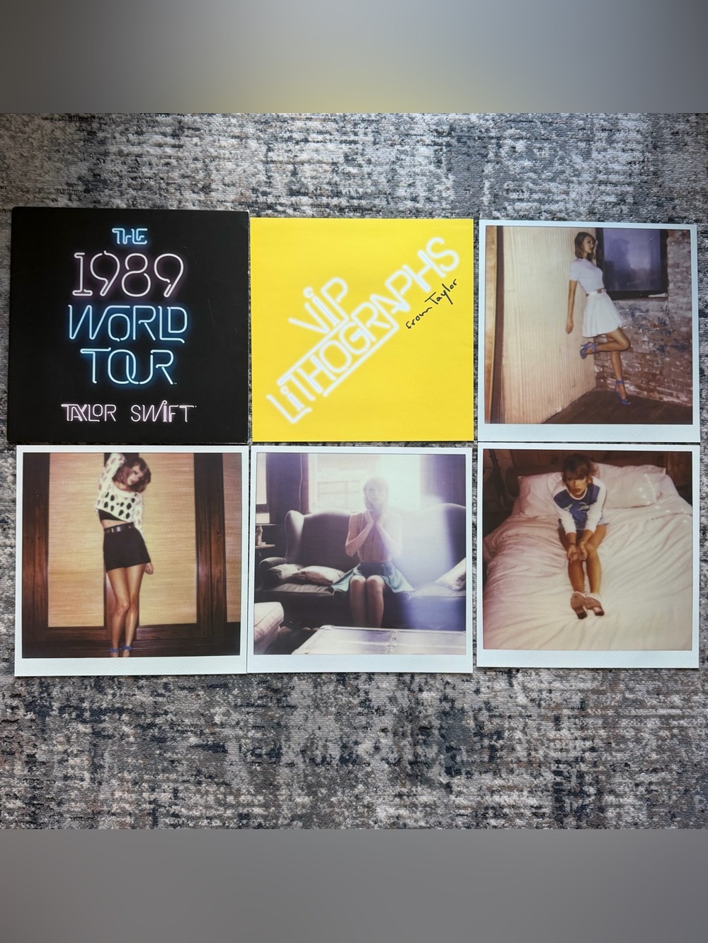 Taylor Swift 1989 Tour Lithograph Polaroid Set